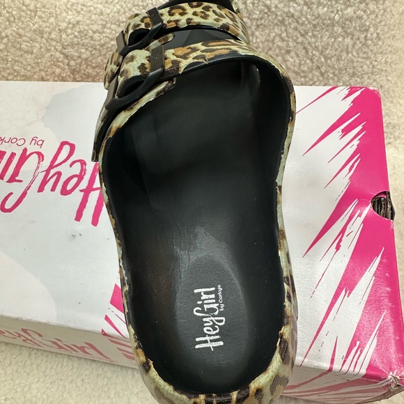 Hey Girl by Corkys - Waterslide Slip On Sandals Leopard Size 10‎ NIBWT - Picture 5 of 6